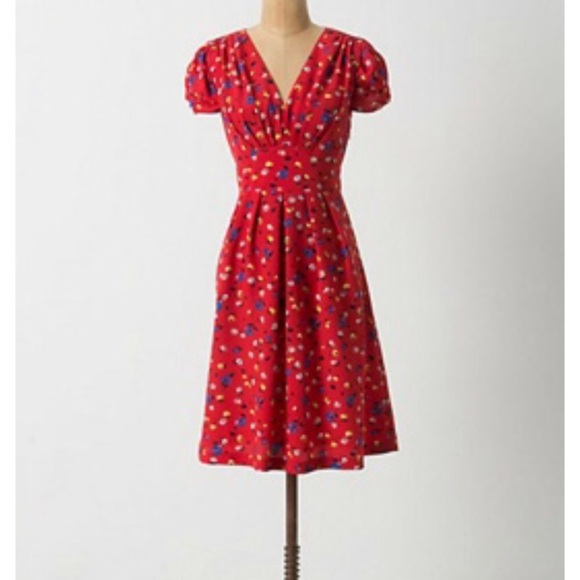 🚫SOLD ON Ⓜ️ercari🚫 Karen Walker Red Floral Dress - Picture 4 of 8